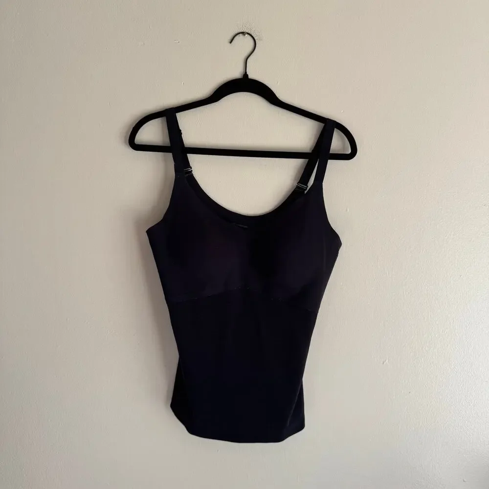 Honeylove Black Liftwear Camisole Tank Top Shapewear Adjustable Straps Large